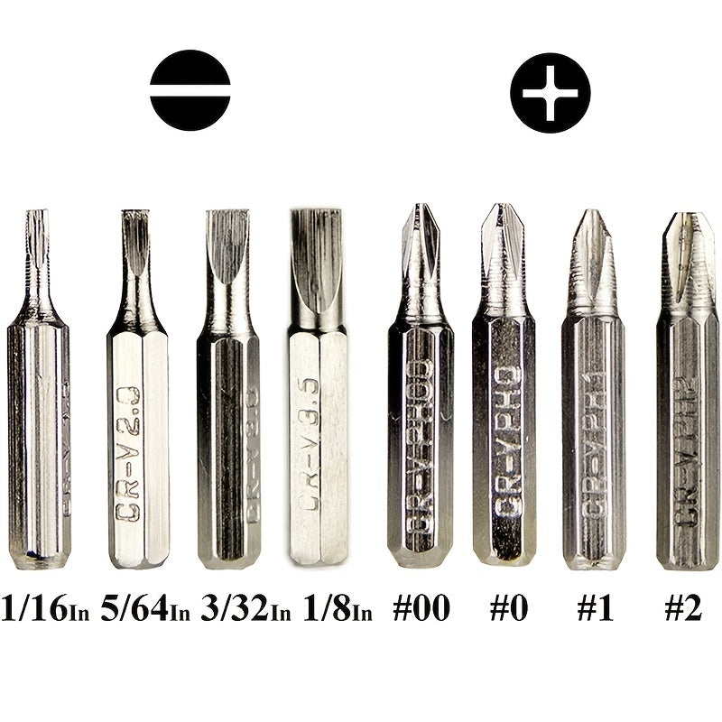 8-in-1 Multi-Tool Screwdriver Pen - Interchangeable Tips for Versatile Tasks, Effortless Repairs and Disassembly with Ease, Durable and Lightweight Aluminum Alloy Construction in a Sleek Pen Design